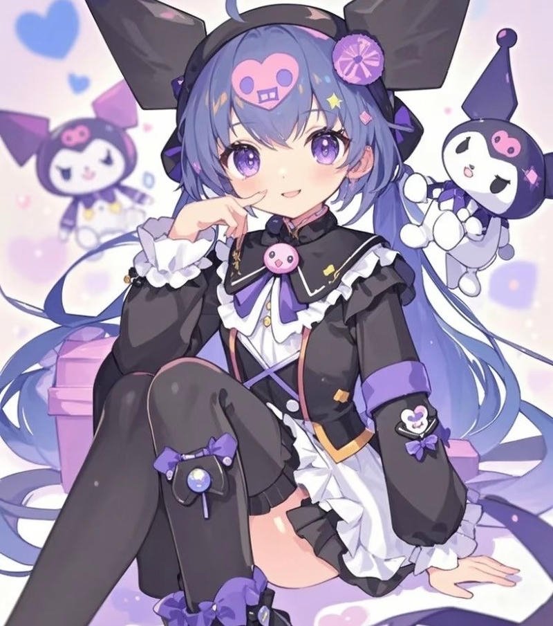 Nhân vật Kuromi với biểu cảm ngộ nghĩnh cuốn hút