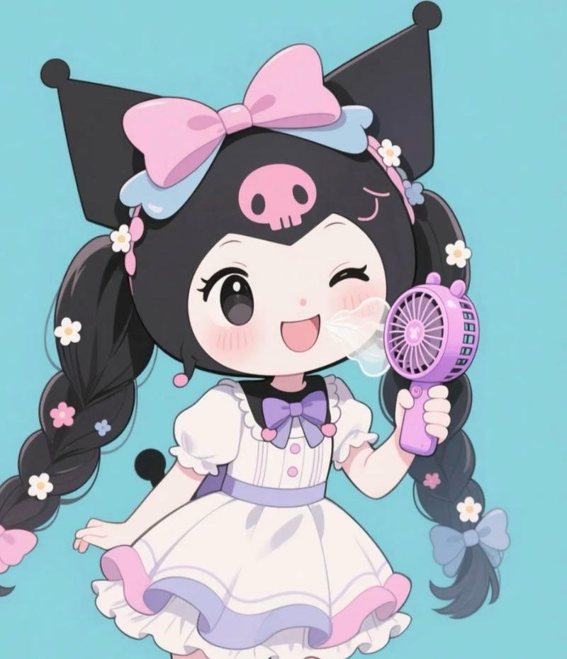 Nhân vật Kuromi với phong cách kawaii độc đáo
