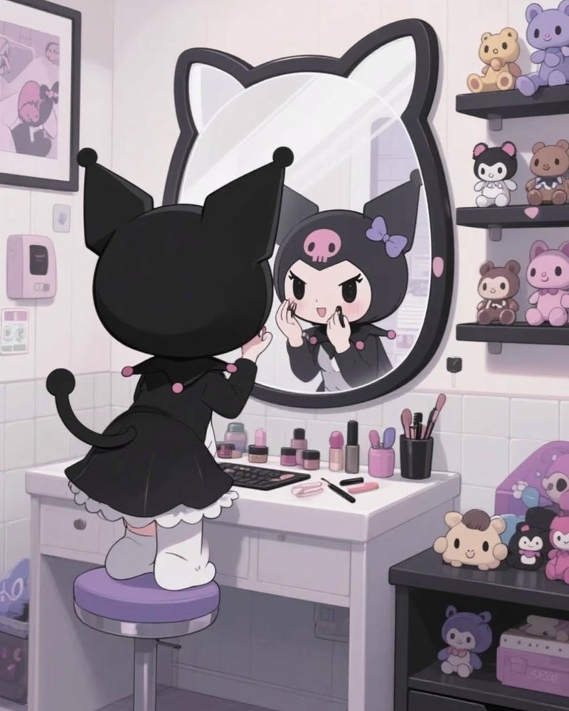 Nhân vật Kuromi với phong cách nhẹ nhàng độc đáo