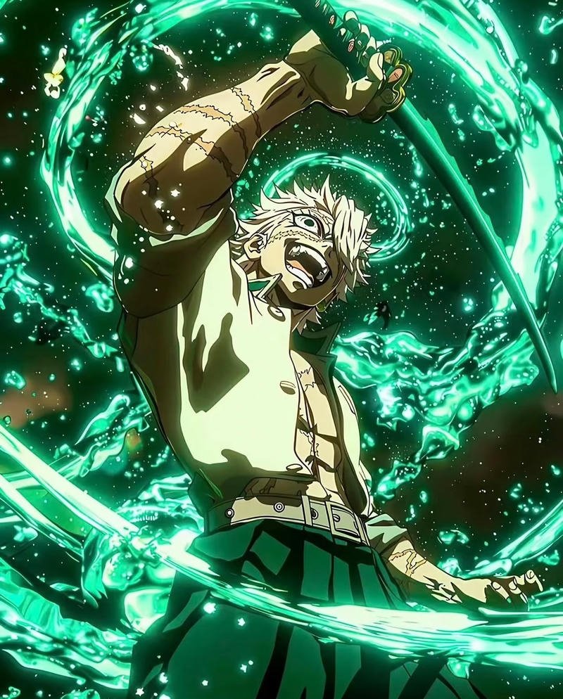 Nhân vật anime Thanh Gươm Diệt Quỷ với phong cách mạnh