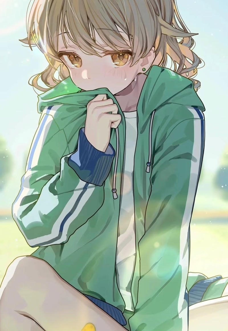 Nhân vật anime ecchi với biểu cảm dễ thương