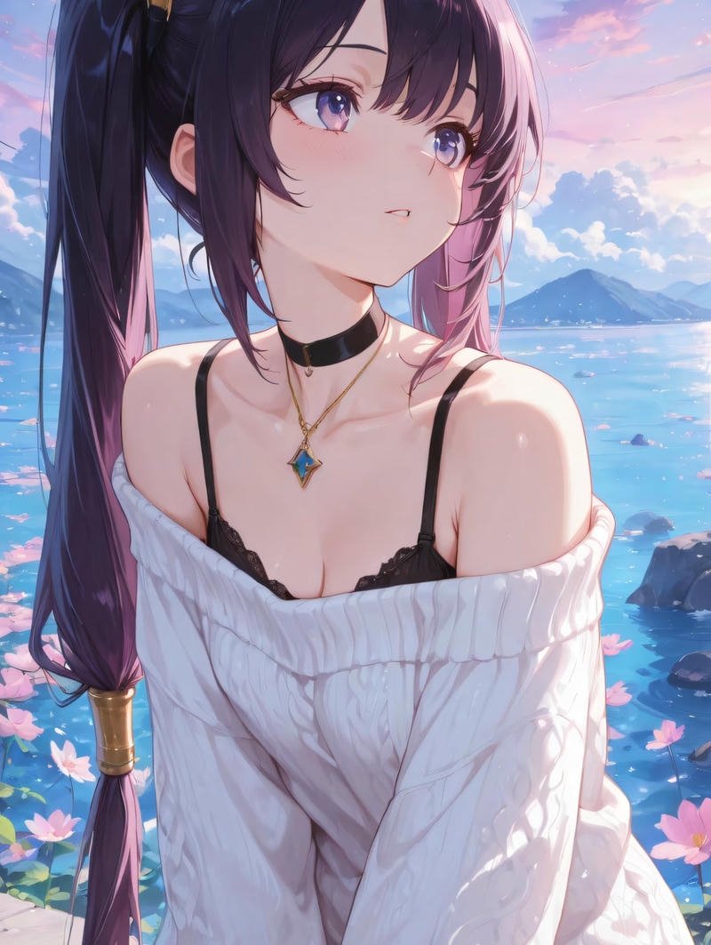 Nhân vật anime ecchi với phong cách quyến rũ