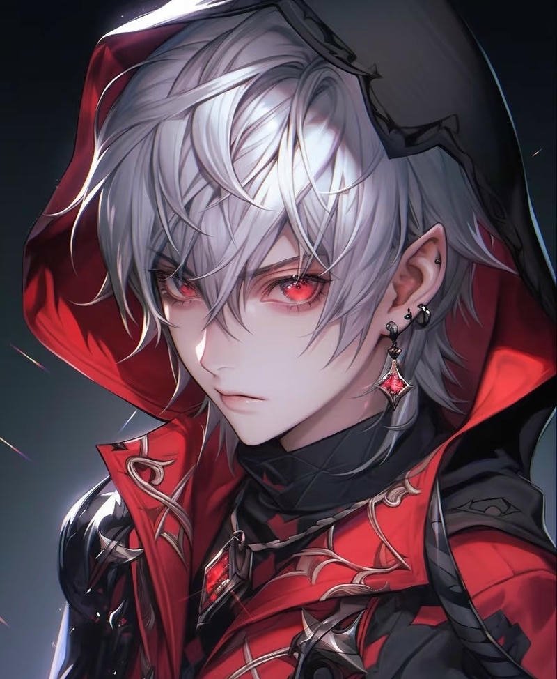 Nhân vật anime ma cà rồng trong bóng tối sâu