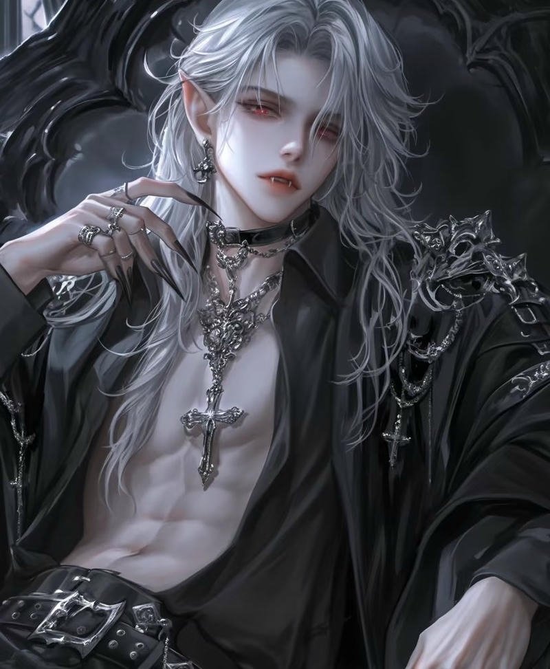 Nhân vật anime ma cà rồng với khí chất lạnh