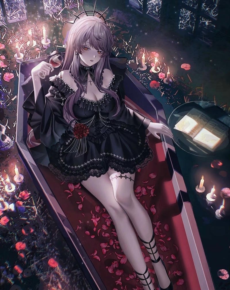 Nhân vật anime ma cà rồng với vẻ ngoài cuốn hút