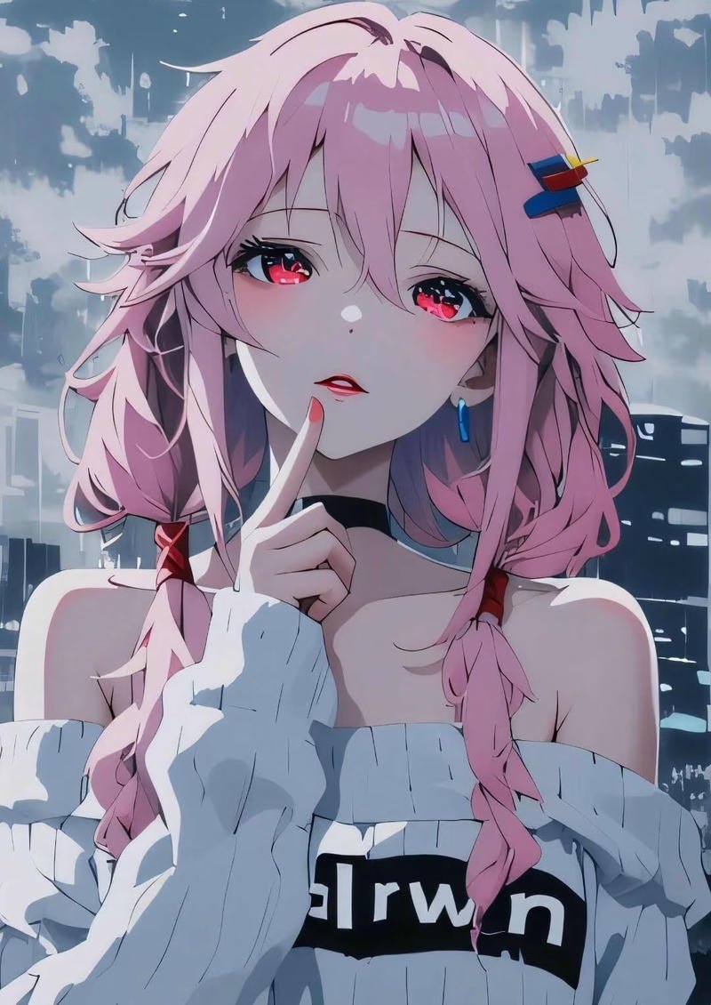 Nhân vật anime nữ ecchi với thần thái cuốn hút