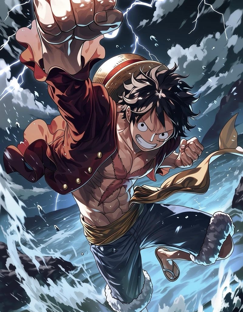 Nhân vật anime wibu với biểu cảm tinh nghịch