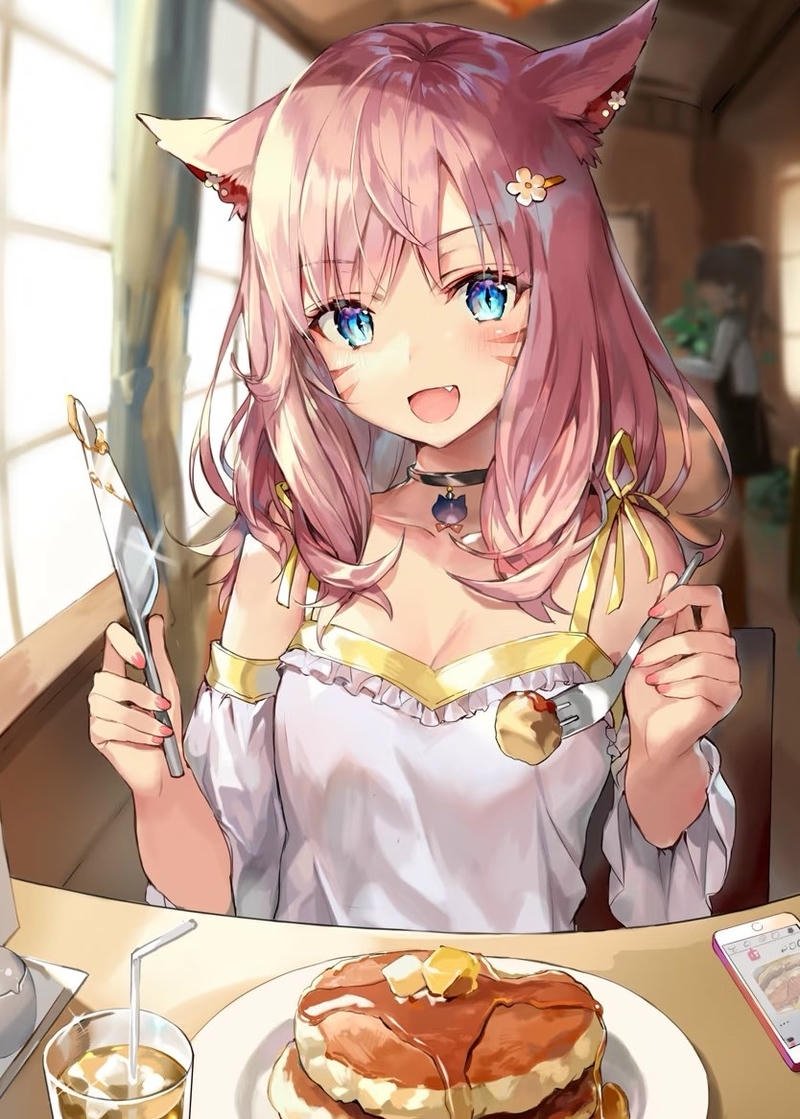 Nhân vật anime wibu với nét dễ thương tự nhiên