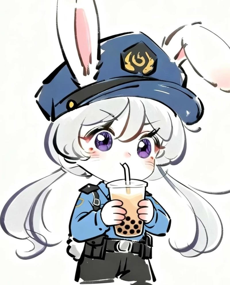 Nhân vật thỏ anime trong khung cảnh đẹp