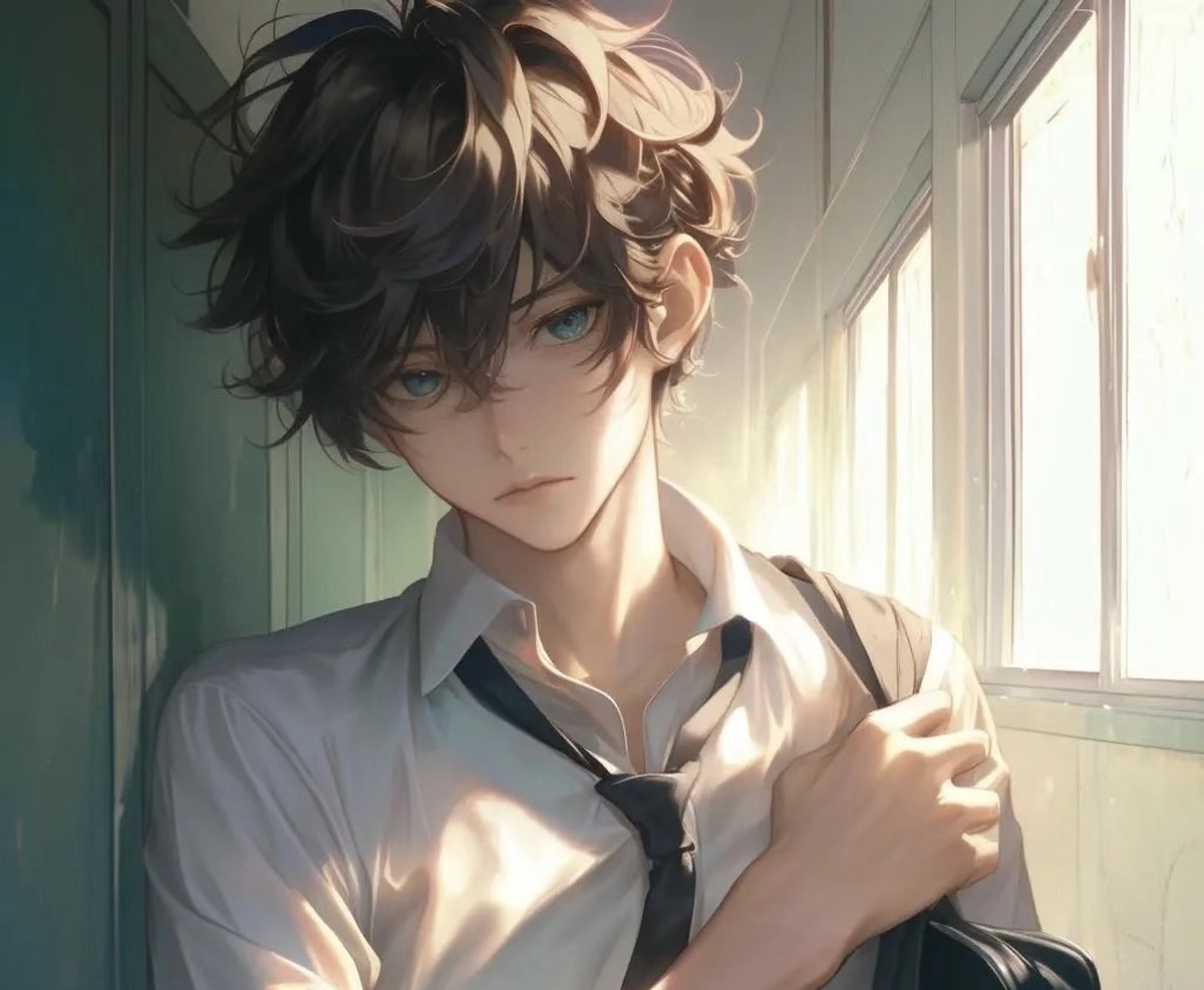 ảnh anime nam học sinh thumbnail