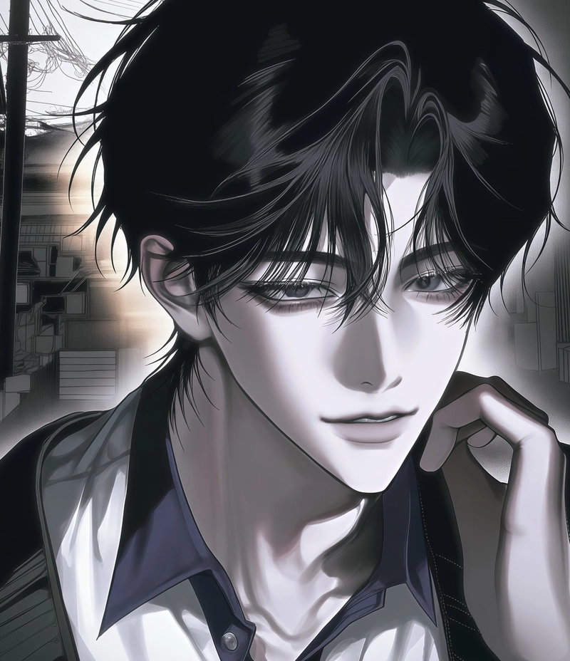 anime nam học sinh phong cách đơn giản cuốn hút