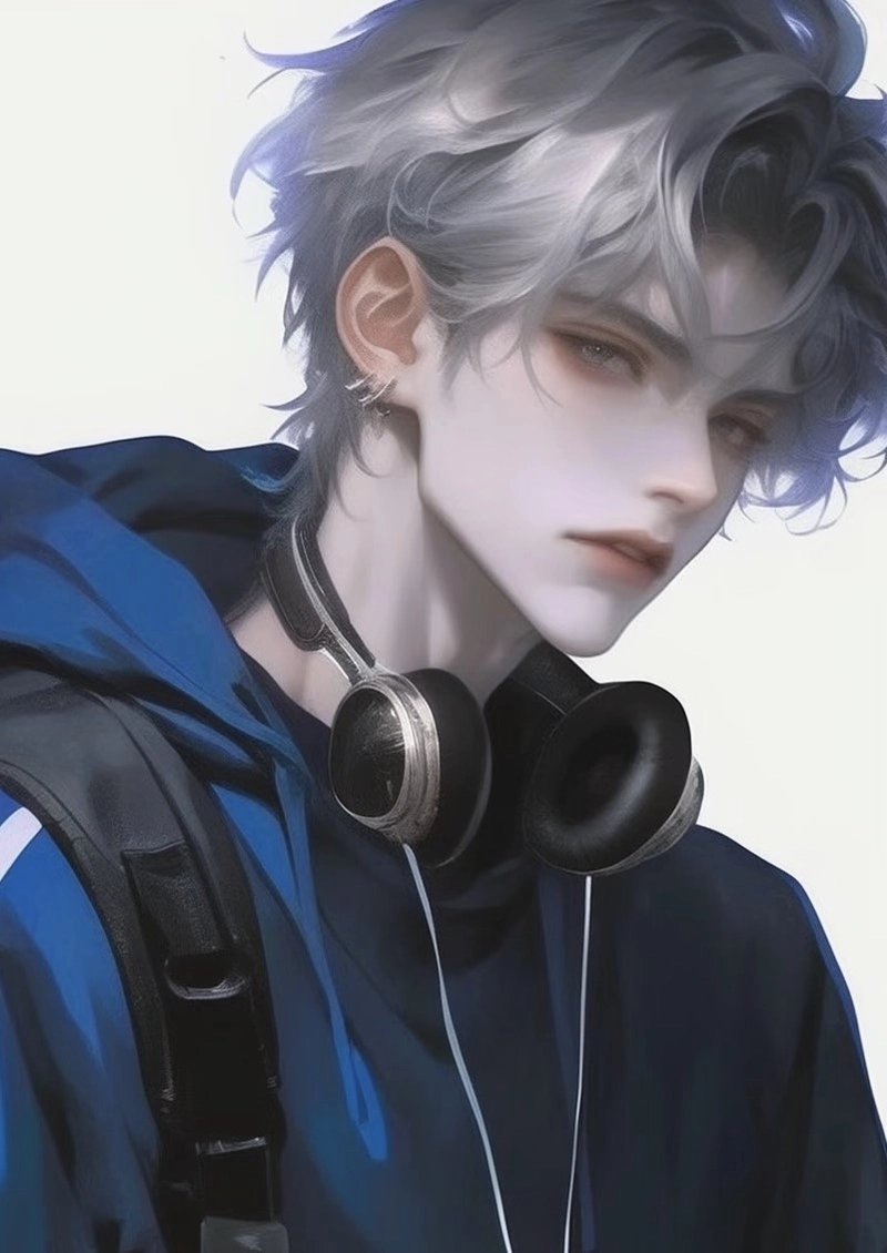 hình anime nam học sinh với gương mặt thư sinh