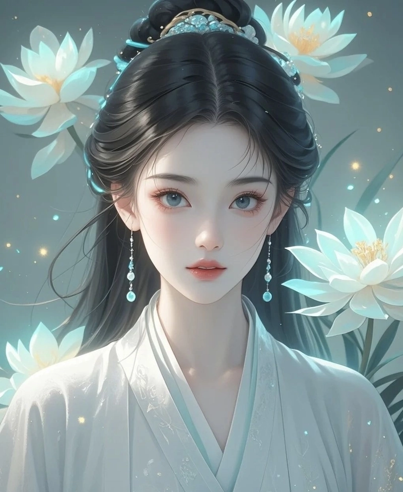 hình anime nữ cổ trang phong cách truyền thống cuốn hút