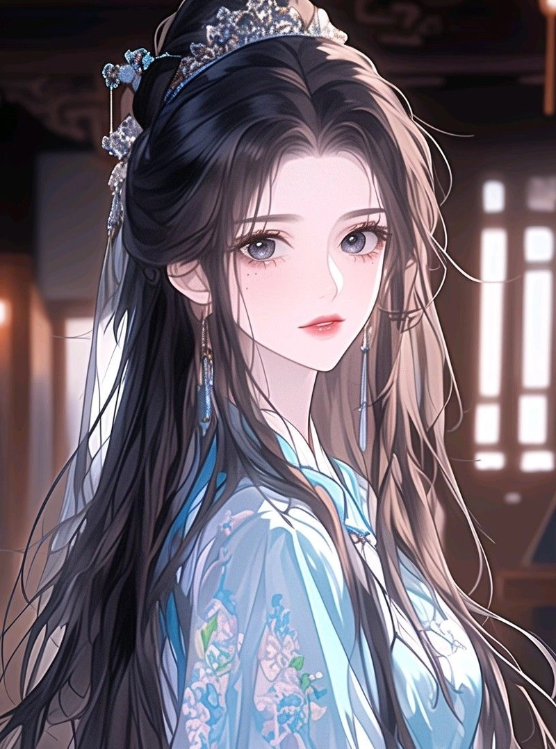 hình anime nữ cổ trang phong cách truyền thống đẹp