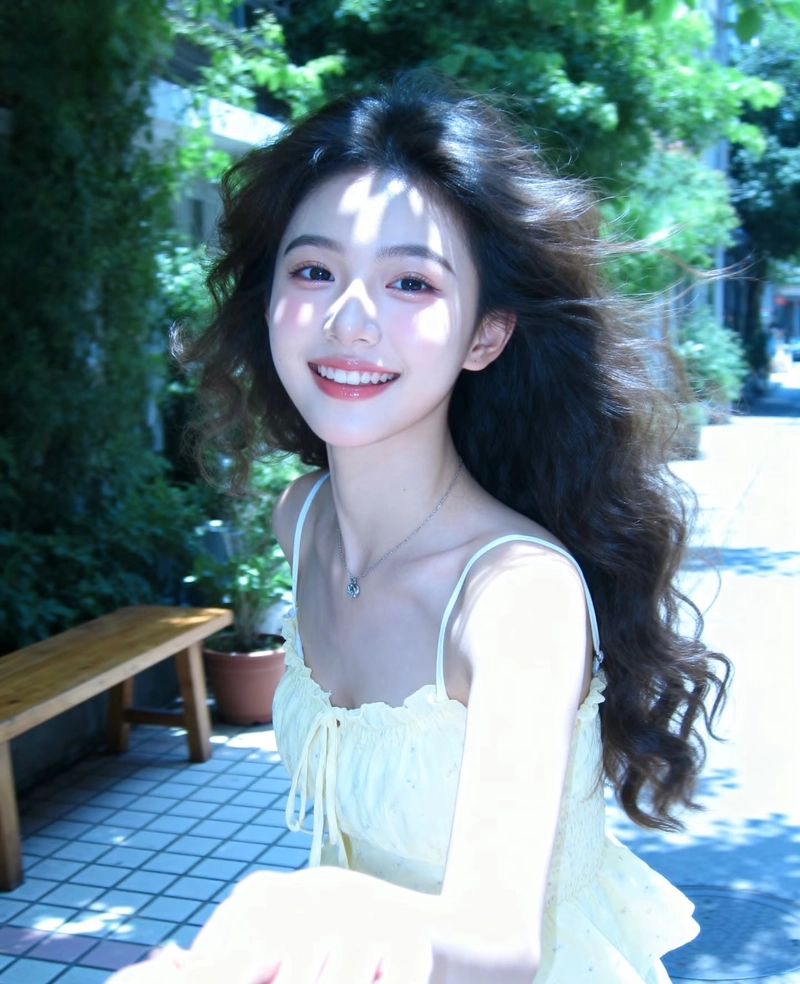 hình gái xinh cười trong sáng với nụ cười đẹp