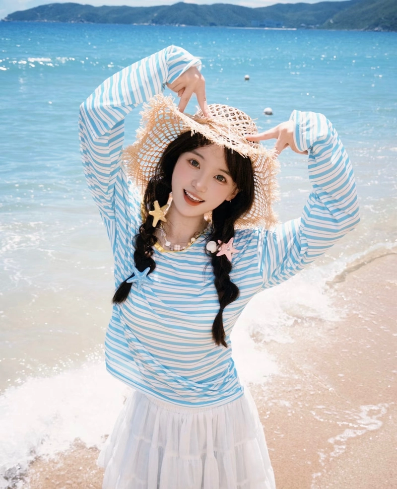 hình gái xinh mỉm cười nét duyên nổi bật