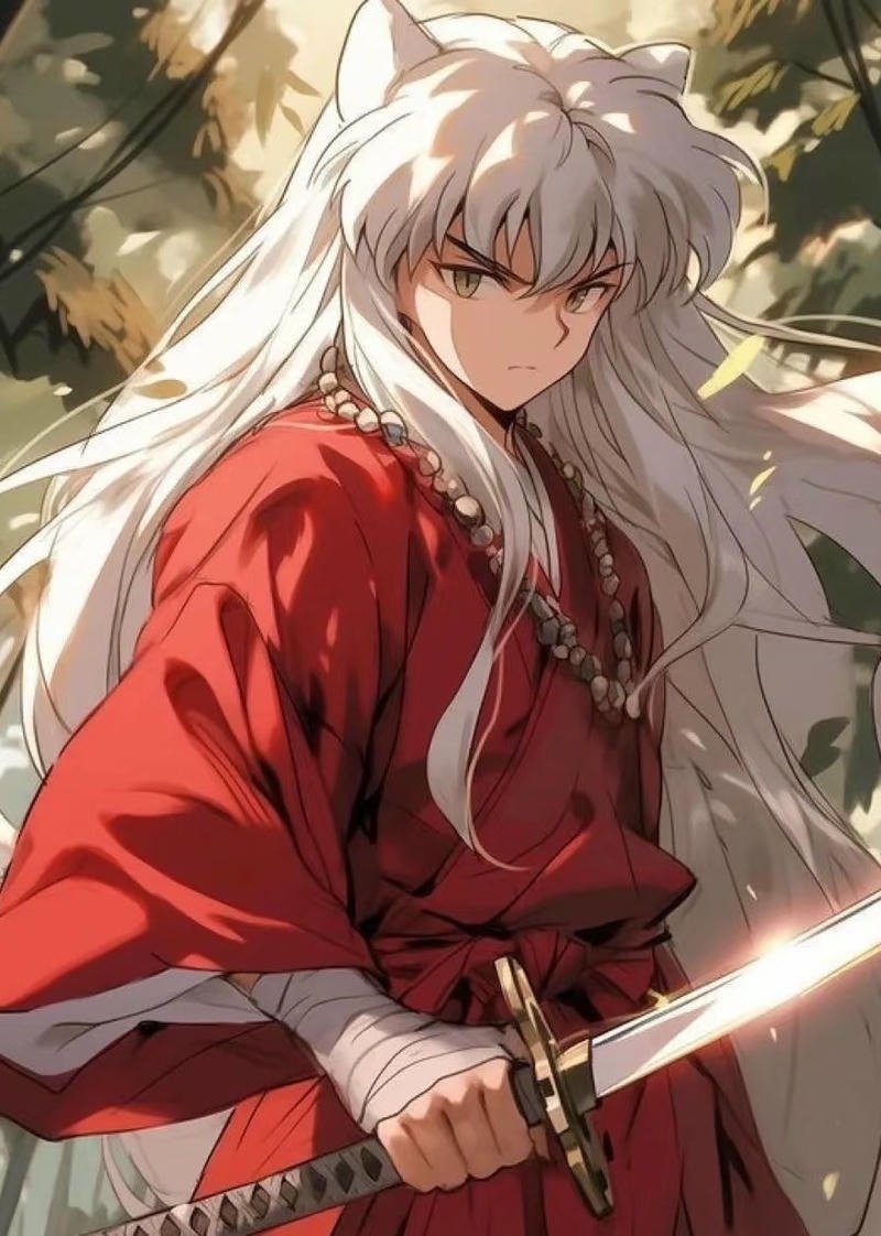 Ảnh Inuyasha anime trong không gian chiến trường