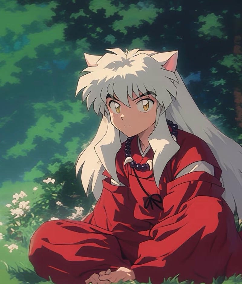 Ảnh Inuyasha anime trong không gian rừng núi