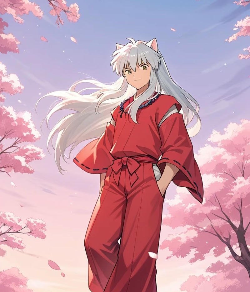 Ảnh Inuyasha anime với thần thái lạnh lùng