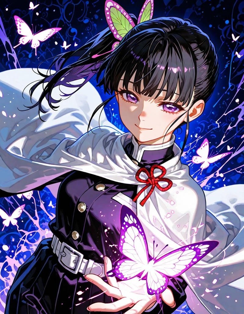 Ảnh Kanao anime với thần thái nhẹ nhàng