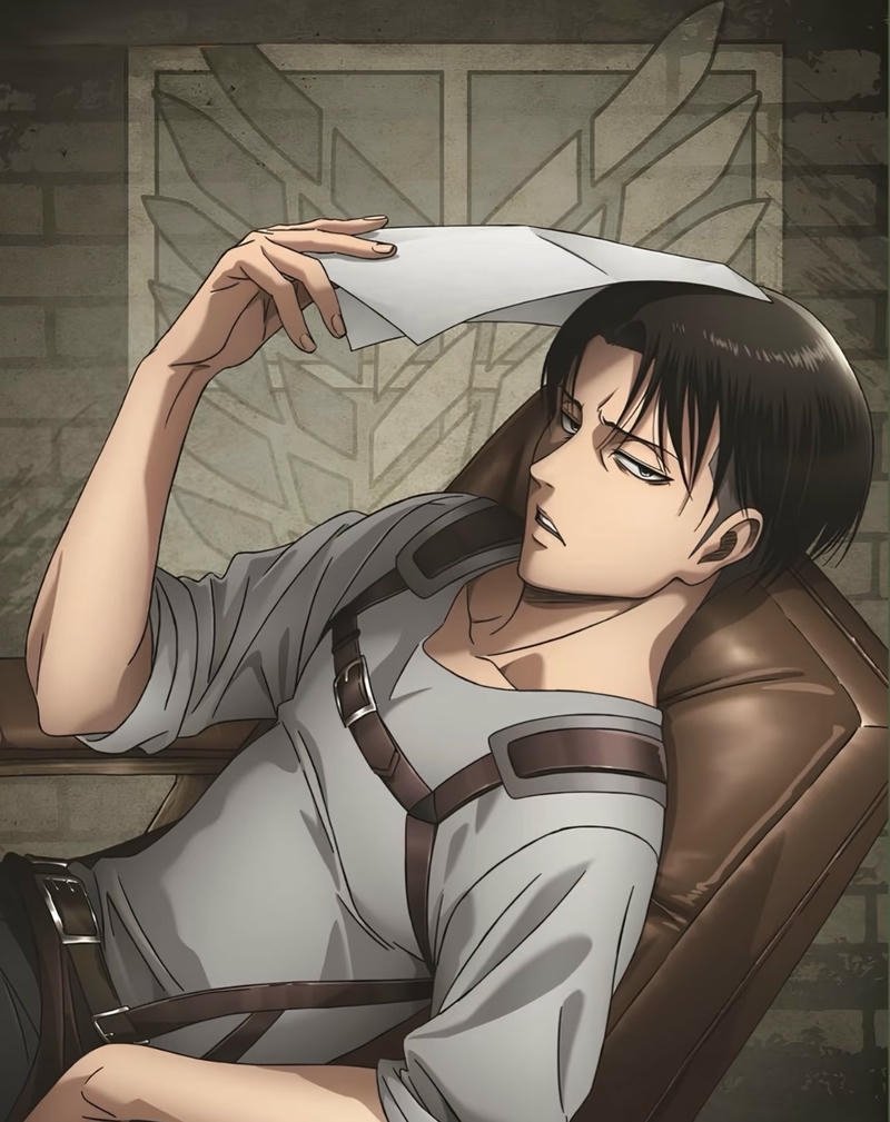 Ảnh Levi Ackerman anime phong cách hành động mạnh