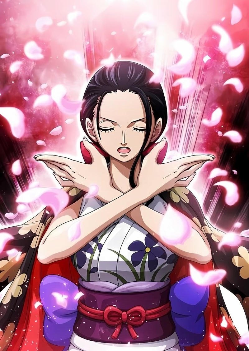 Ảnh Nico Robin anime phong cách nghệ thuật nhẹ