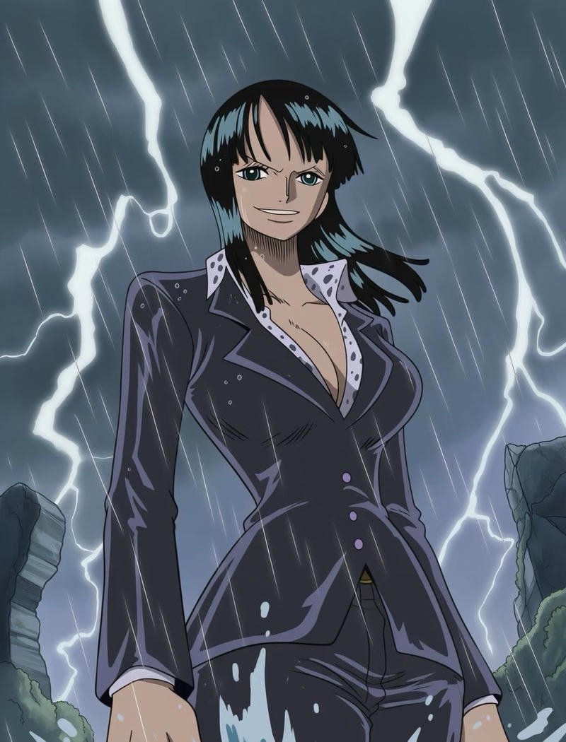 Ảnh Nico Robin anime trong không gian yên bình