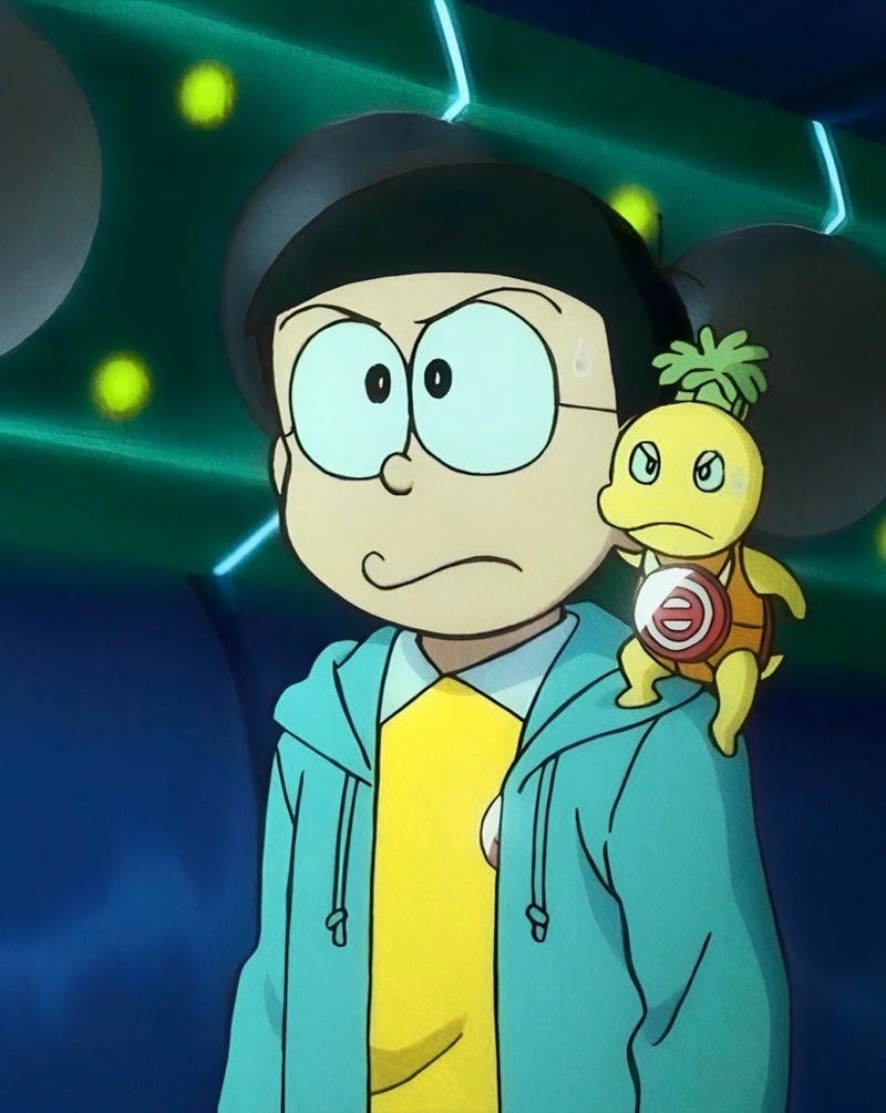 Ảnh Nobita anime phong cách nhẹ nhàng cuốn hút