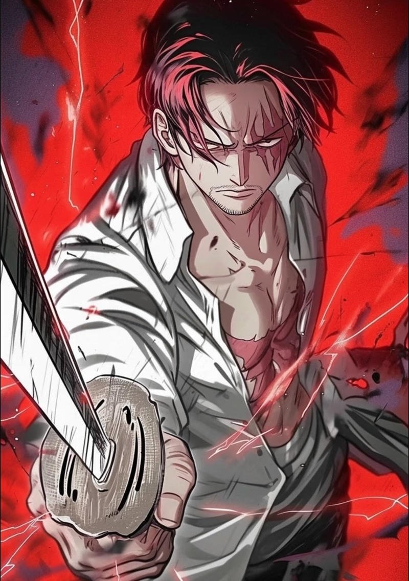 Ảnh Shanks anime phong cách hành động cuốn hút