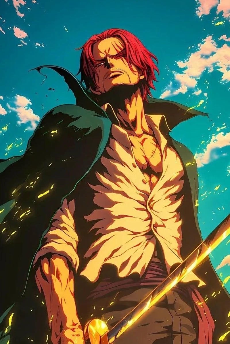 Ảnh Shanks anime trong không gian biển rộng