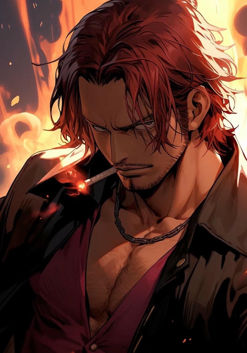 Ảnh Shanks anime trong khung cảnh hoàng hôn