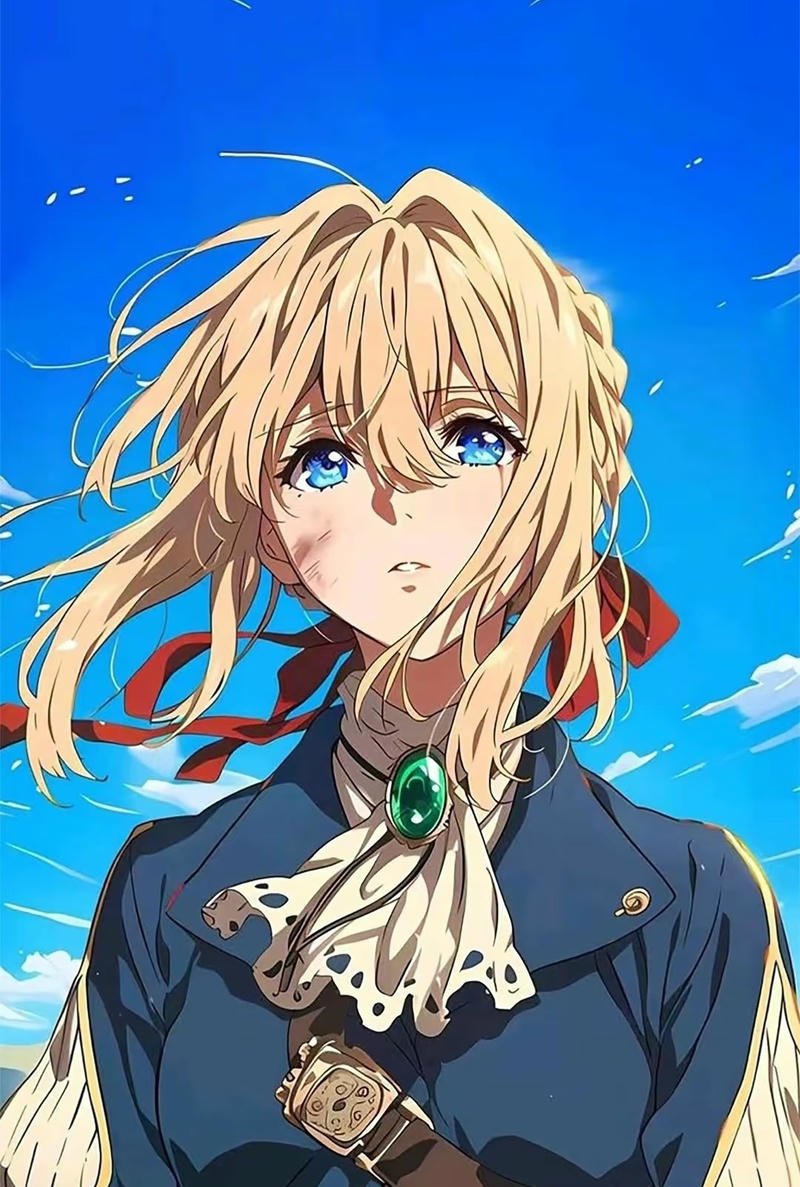Ảnh Violet Evergarden anime trong không gian yên bình