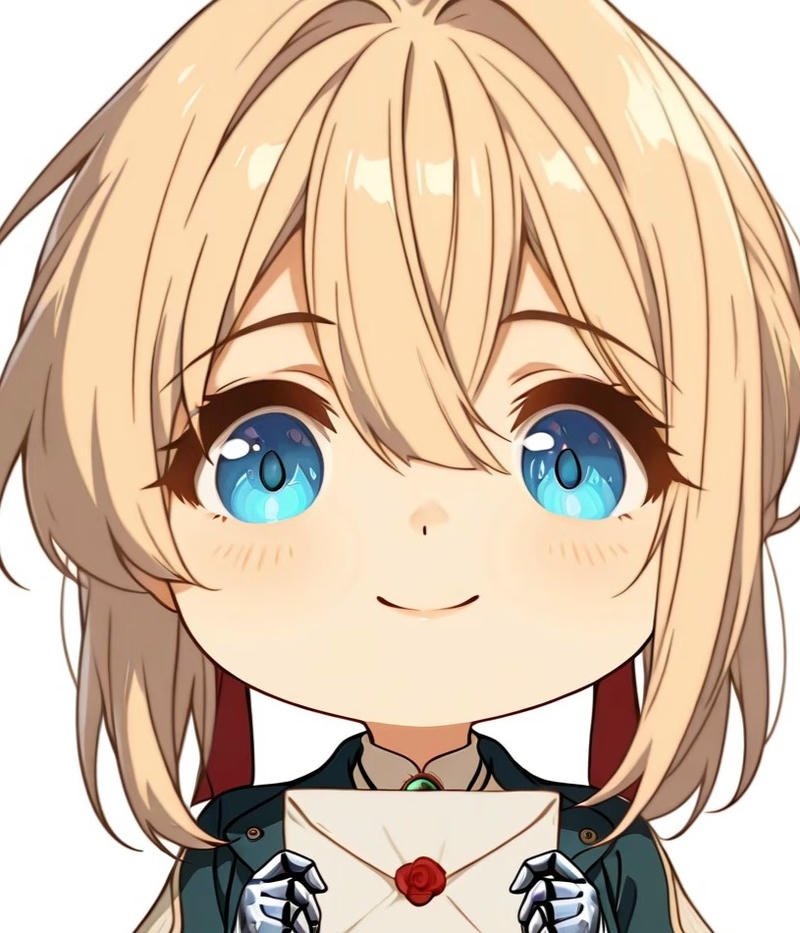 Ảnh Violet Evergarden anime với ánh nhìn cuốn hút