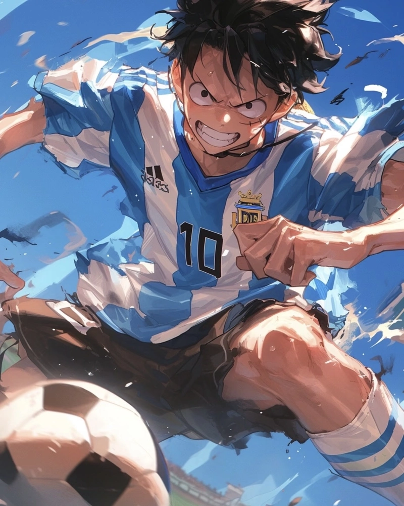 Ảnh anime bóng đá mang vẻ ngoài năng động cuốn mắt