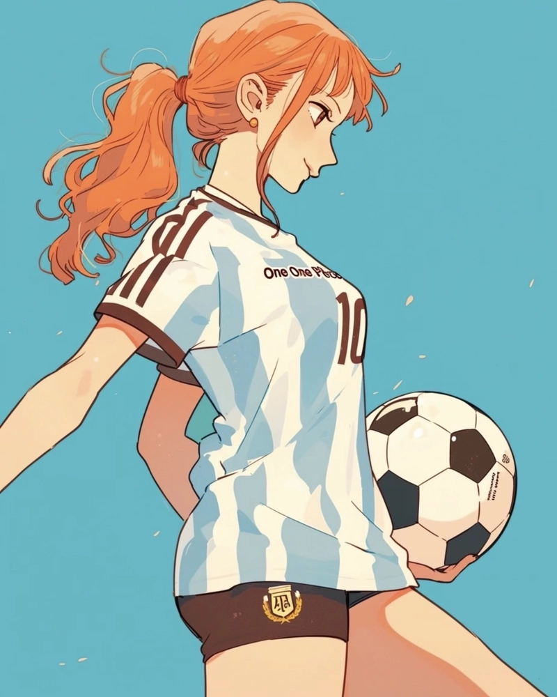 Ảnh anime bóng đá với tạo hình nam sinh cá tính
