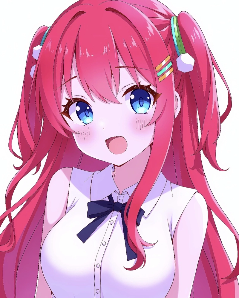 Ảnh anime màu hồng nhân vật mang nét đẹp trong trẻo