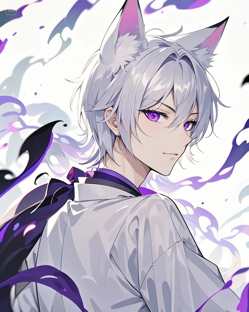 Ảnh anime màu tím sắc tím than tạo ấn tượng mạnh