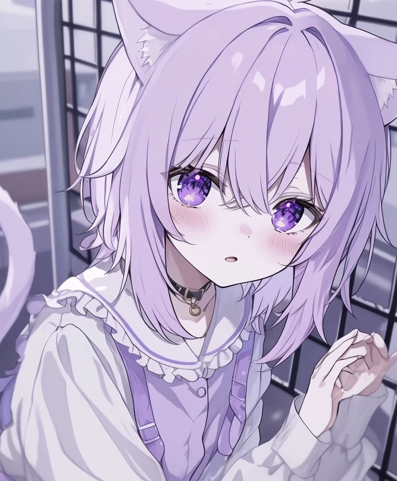 Ảnh anime màu tím tông trầm mang vẻ đẹp khác biệt