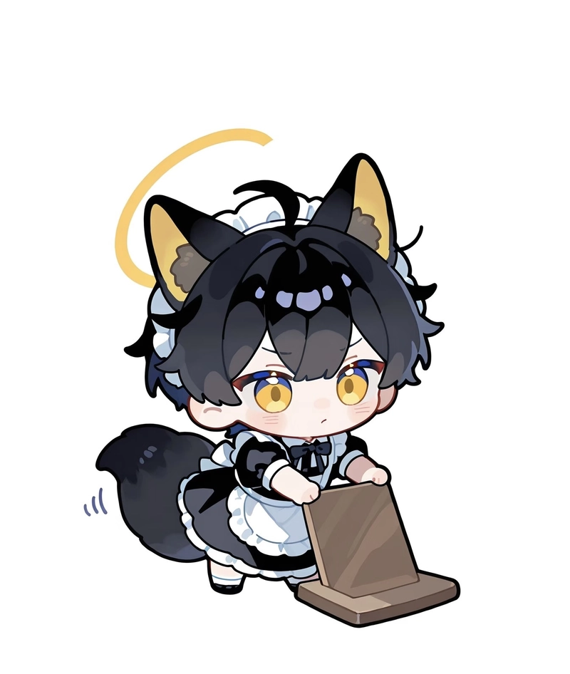 Ảnh anime nam chibi tạo tổng thể đáng yêu rất hài hòa
