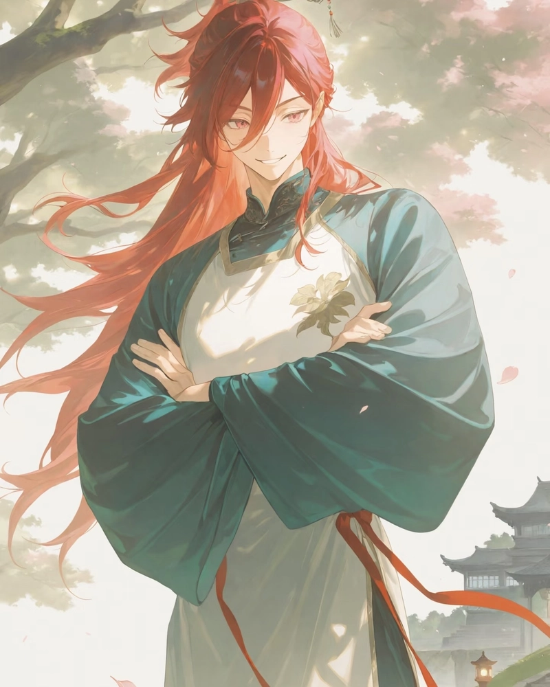 Ảnh anime nam cổ trang cùng y phục cực kỳ nổi bật