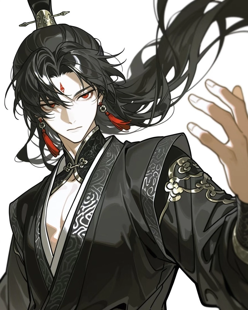Ảnh anime nam cổ trang mang khí thế kiếm khách phong trần