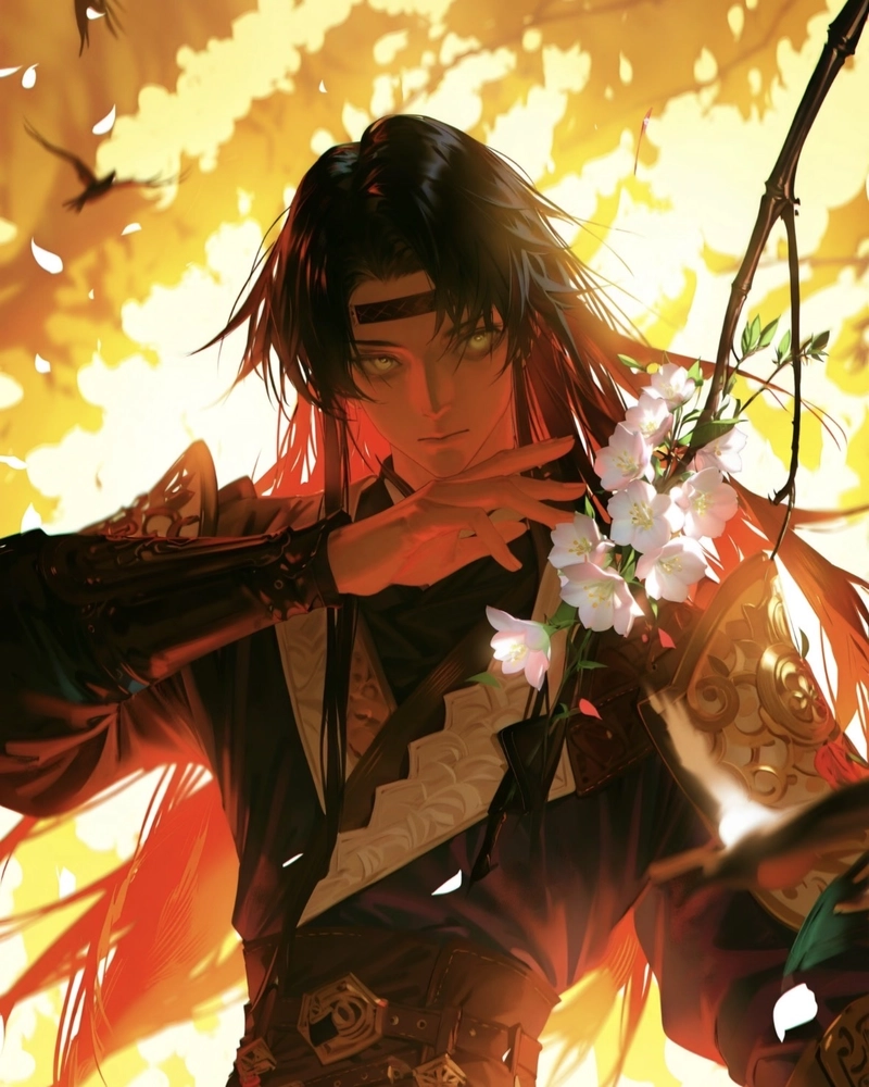 Ảnh anime nam cổ trang mang thần thái cao quý nổi bật