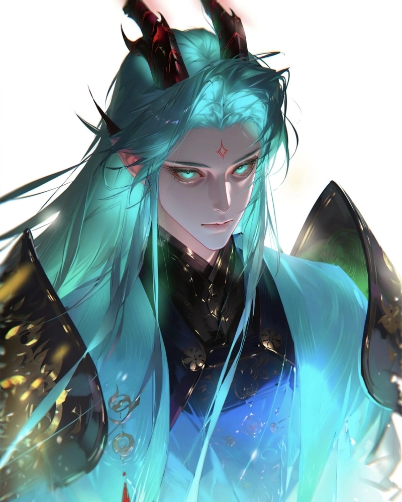 Ảnh anime nam cổ trang với khí thế mạnh mẽ uy phong