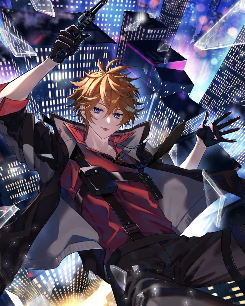 Ảnh anime nam với thần thái bí ẩn cực kỳ nổi bật