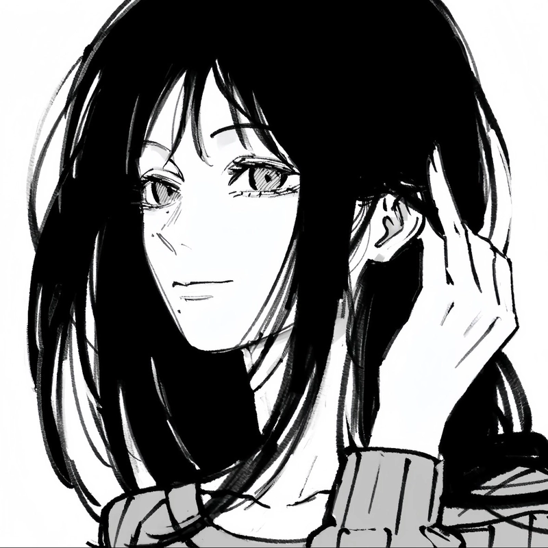 Ảnh anime trắng đen mang nét lạnh đầy chất điện ảnh