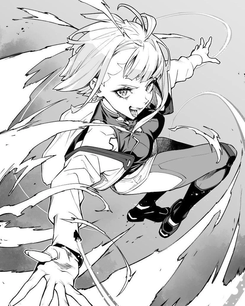 Ảnh anime trắng đen phong cách tối màu rất nghệ thuật