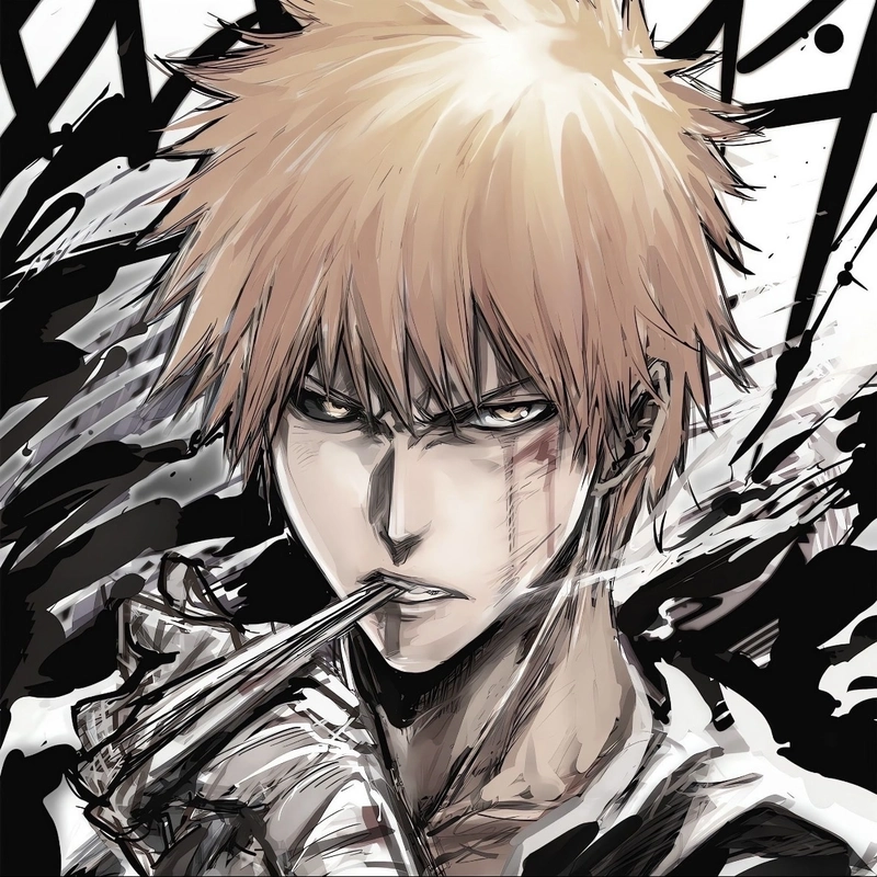 Ảnh avatar anime nam với ánh nhìn vô cảm lạnh giá