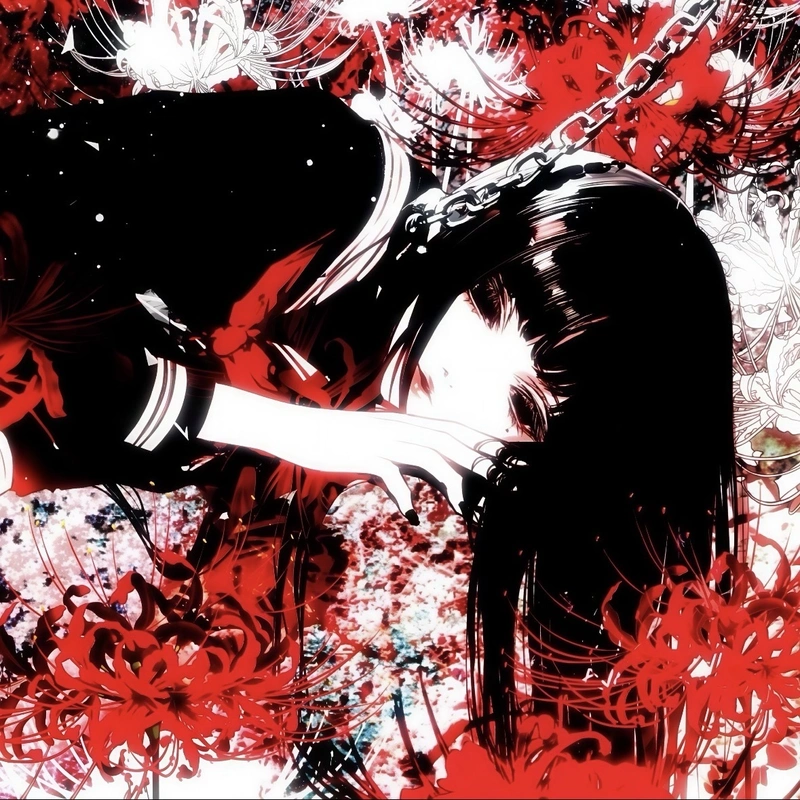 Ảnh avatar anime tạo chất nghệ thuật bằng gam màu tối