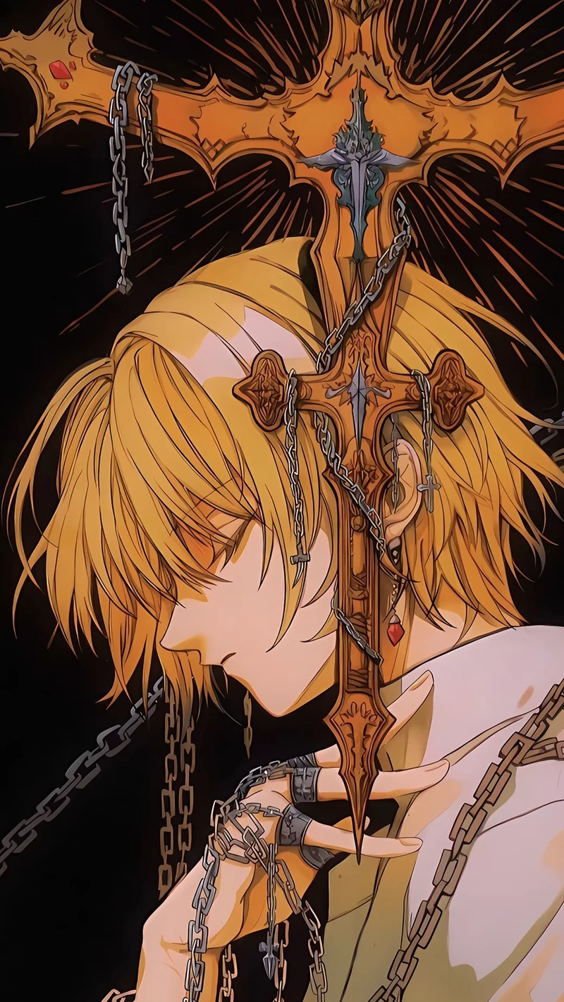 Ảnh nền anime nam với tổng thể hài hòa và nổi bật