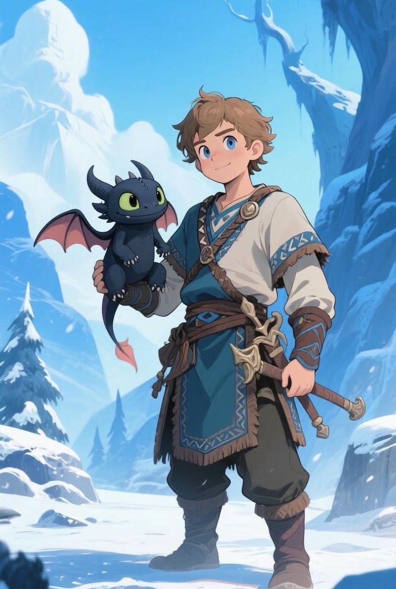 Ảnh rồng anime phong cách hành động cuốn hút